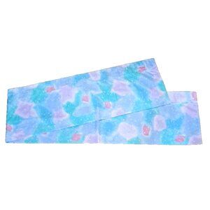 Vintage Kidsline Valance Pastel Polka Dot Tie Dye Blue Purple Fun Colorful 88x14